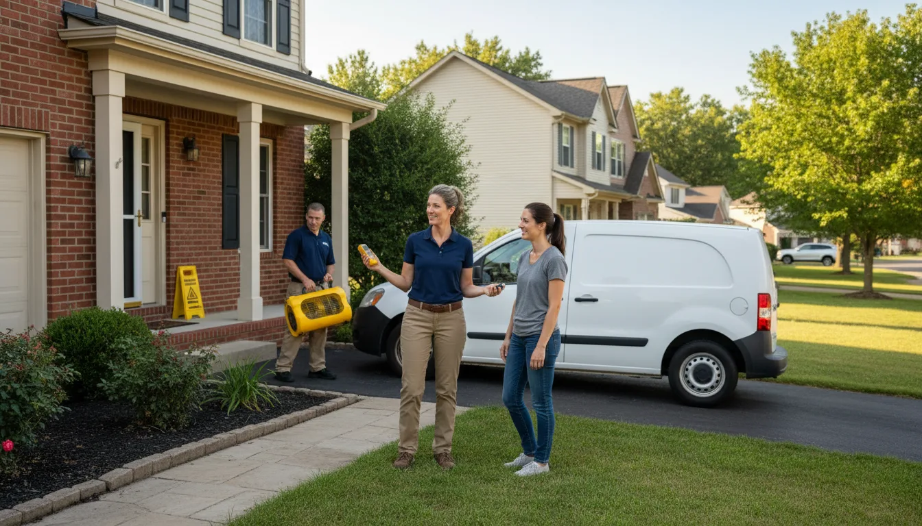 Residential water damage restoration in Fannettsburg, PA